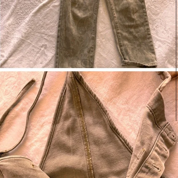 Easel Tan Jumpsuit with Button Front - Picture 4 of 4